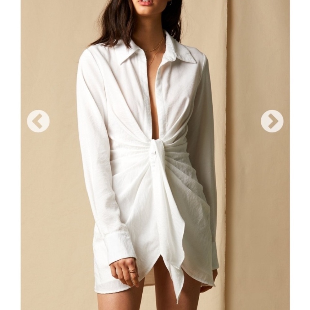 Nasty Gal Never Tied Down Shirt Dress NWT